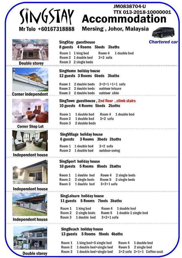 Singleisure Holiday House Mersing Extérieur photo